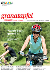 Cover des Granatapfel-Magazins Ausgabe Juli/August 2020 / Barmherzige Brüder Das Bild zeigt den Cover des Granatapfel-Magazins Ausgabe Juli/August 2020.